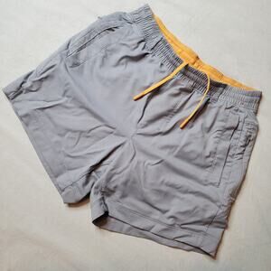 Bird Dogs Mens Size S Compression Lined Athletic Shorts 5" Inseam Gray